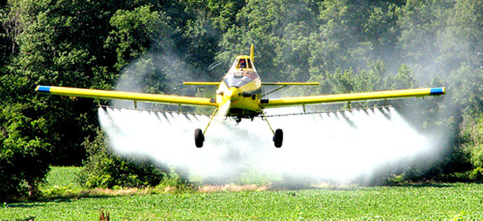 Agrotóxicos jogados por avião intoxicam moradores, nascentes e