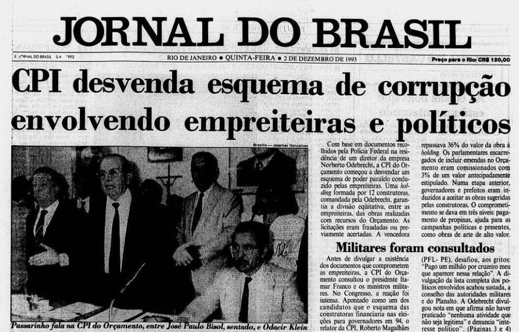 JB corupção em 1993