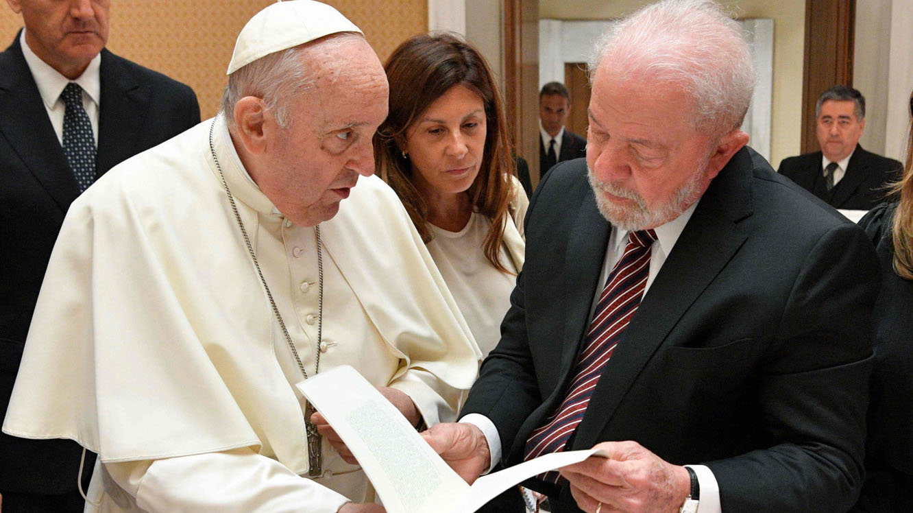 Lula se reúne com o Papa Francisco no Vaticano: 'Boa conversa