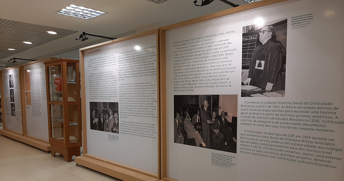 Exposição "40 anos do acervo de Sérgio Buarque de Holanda na Unicamp" - Foto: Luiz Prado / USP Imagens