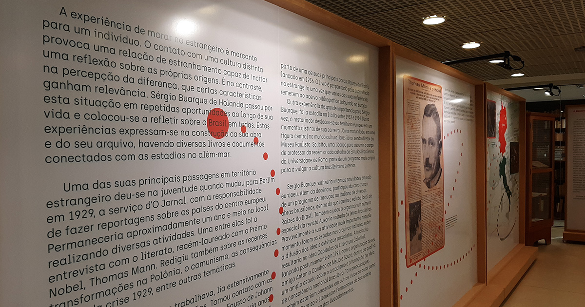 Exposição "40 anos do acervo de Sérgio Buarque de Holanda na Unicamp" - Foto: Luiz Prado / USP Imagens