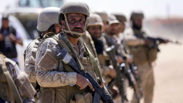 Soldados no Iêmen